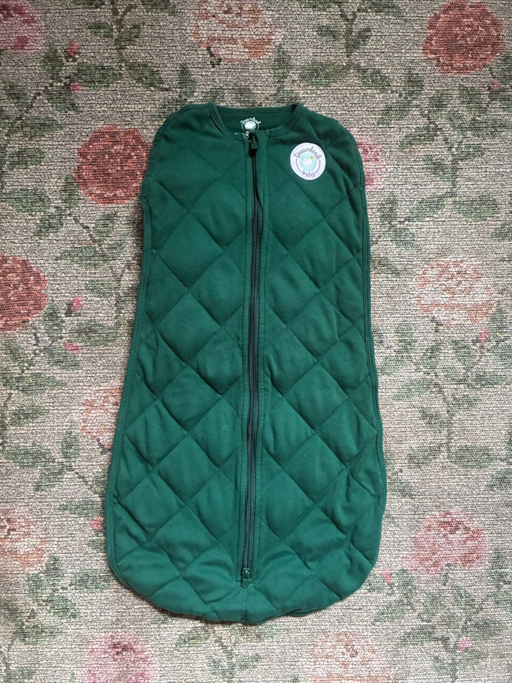 Dreamland Baby green weighted baby sleep sack 💚 0-6 months 8-16 lbs 100% cotton